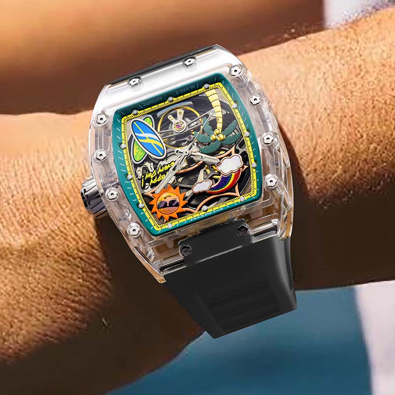 Cool Summer Sun-Kissed Transparency Watch