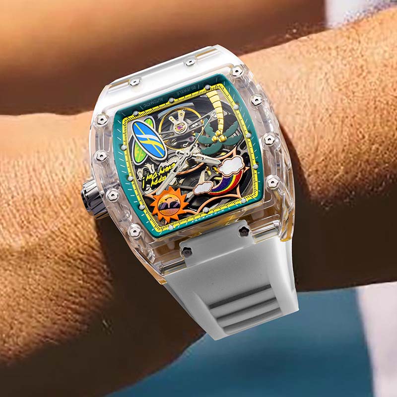 Cool Summer Sun-Kissed Transparency Watch