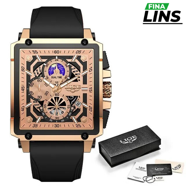 Lige Hourman - Men's Waterproof Wristwatch
