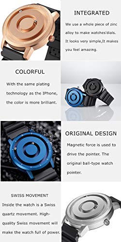 AOCASDIY® Men's & Women's Magnetic Watch | 40mm Dial, Ball Bearing Design, Waterproof Wristwatch|B0F2HQ23LM