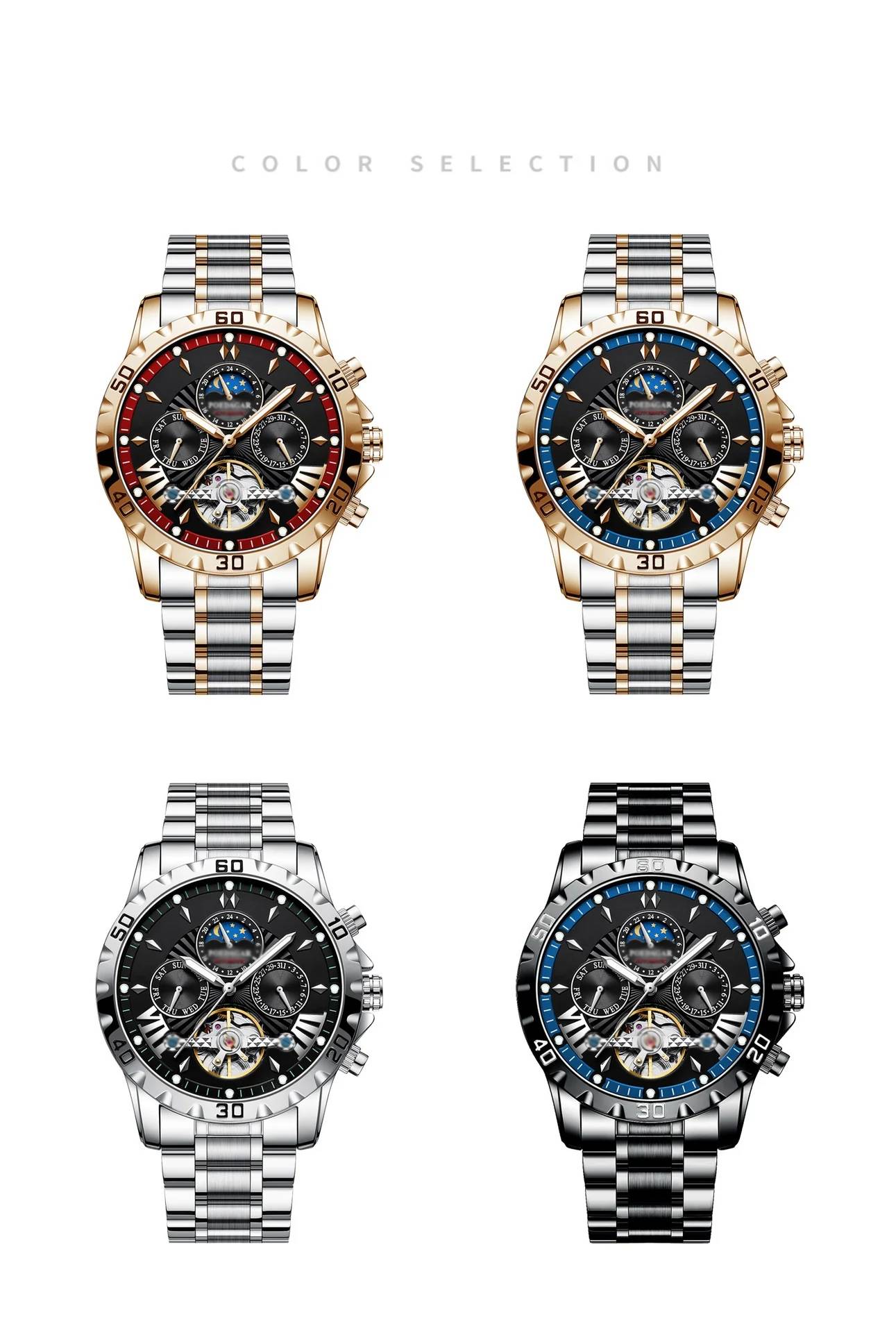 ⌚💧Swiss Brand New Waterproof Automatic Mechanical Watches