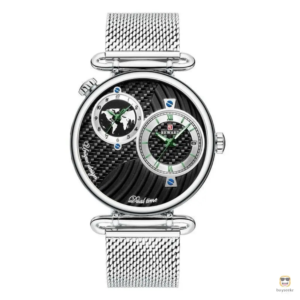 Multi-Time Zone Ultra-Thin Waterproof Men's Watch - Buyseekr