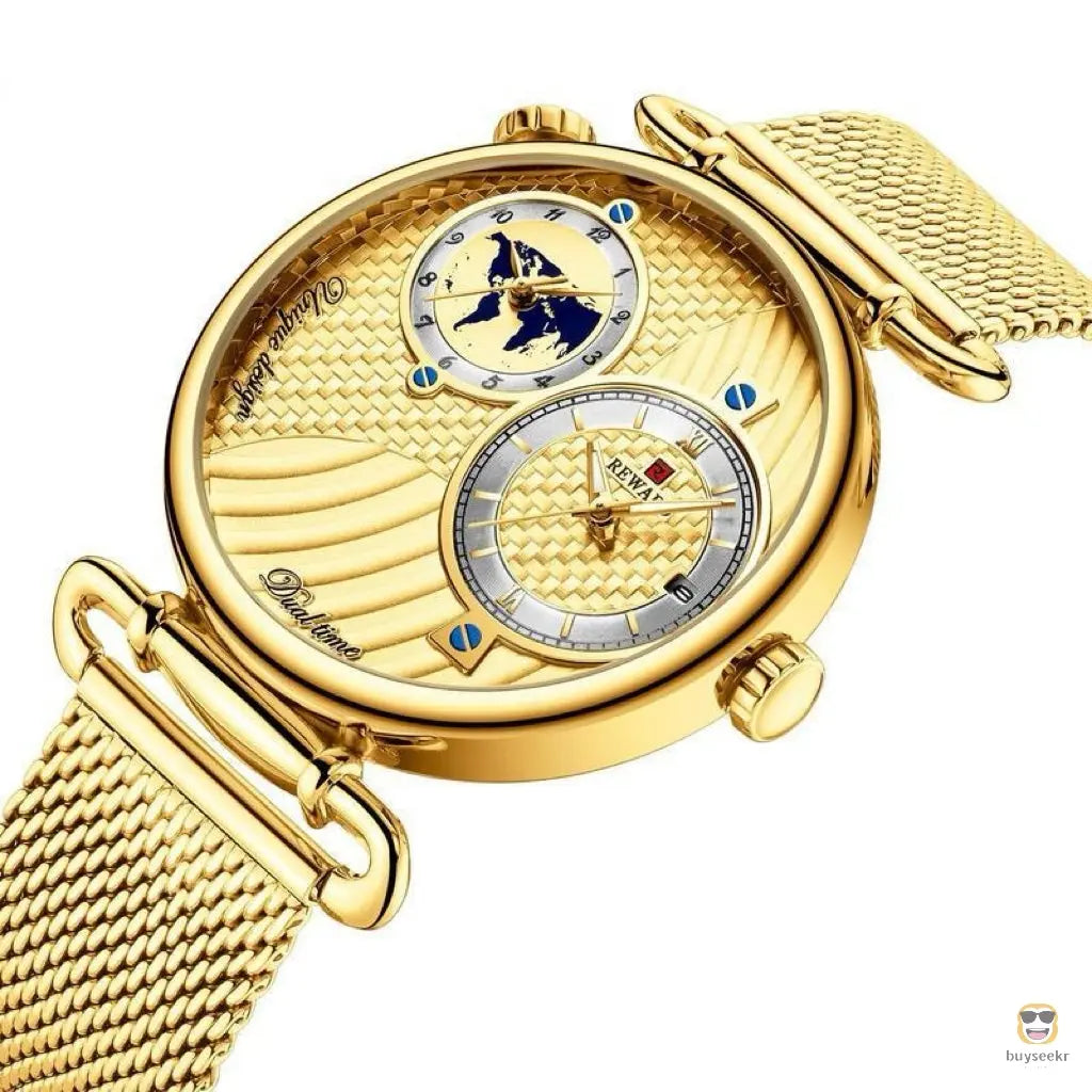 Multi-Time Zone Ultra-Thin Waterproof Men's Watch - Buyseekr