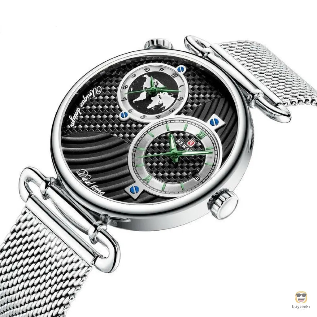 Multi-Time Zone Ultra-Thin Waterproof Men's Watch - Buyseekr