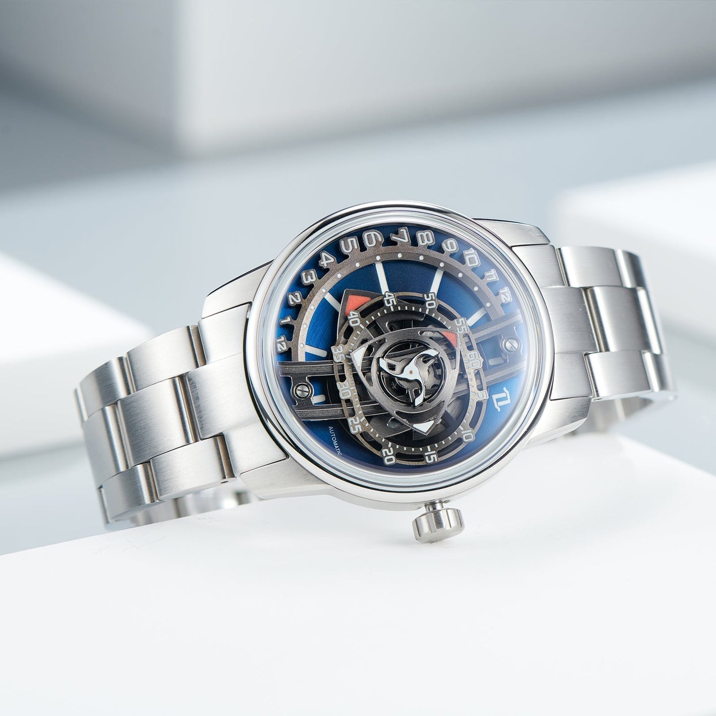 Luxury Men's Automatic Unique Skeleton Watch - OBLVLO JM ROTOR Series