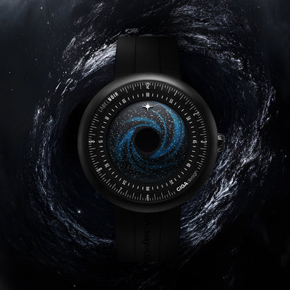 CIGA design x Label Noir Automatic Watch Blue Planet II · Black Star Edition
