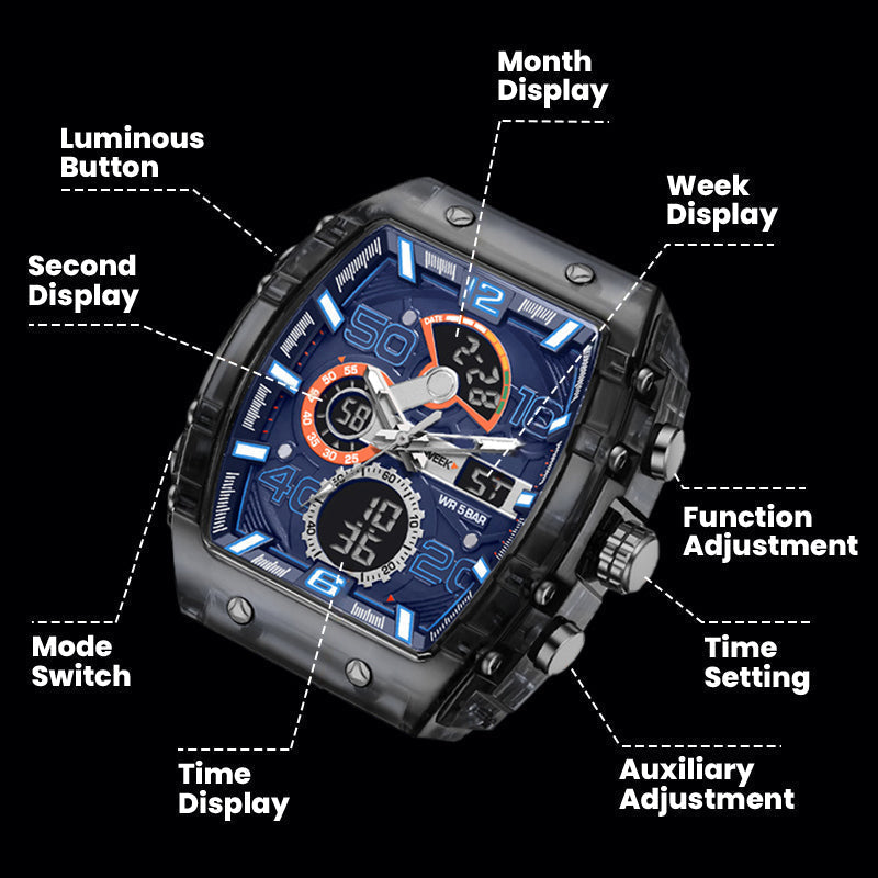 Multi-Function Sport & Casual Digital Watch