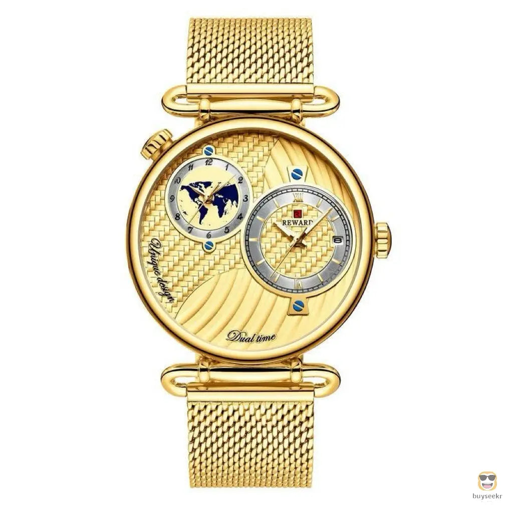 Multi-Time Zone Ultra-Thin Waterproof Men's Watch - Buyseekr