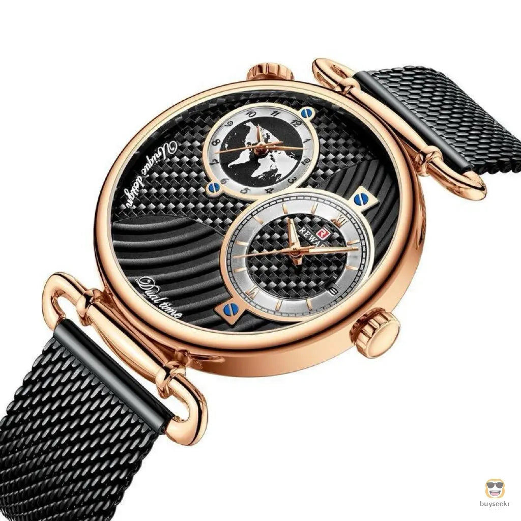 Multi-Time Zone Ultra-Thin Waterproof Men's Watch - Buyseekr