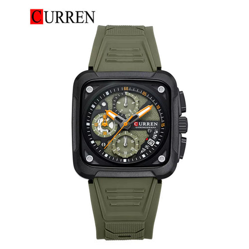 CURREN 8461 Men's Rubber Straps Watch