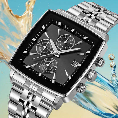 New Men's Multifunctional Waterproof Quartz Watch