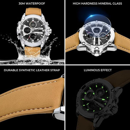 Men's Multifunction Waterproof Luminous Watch